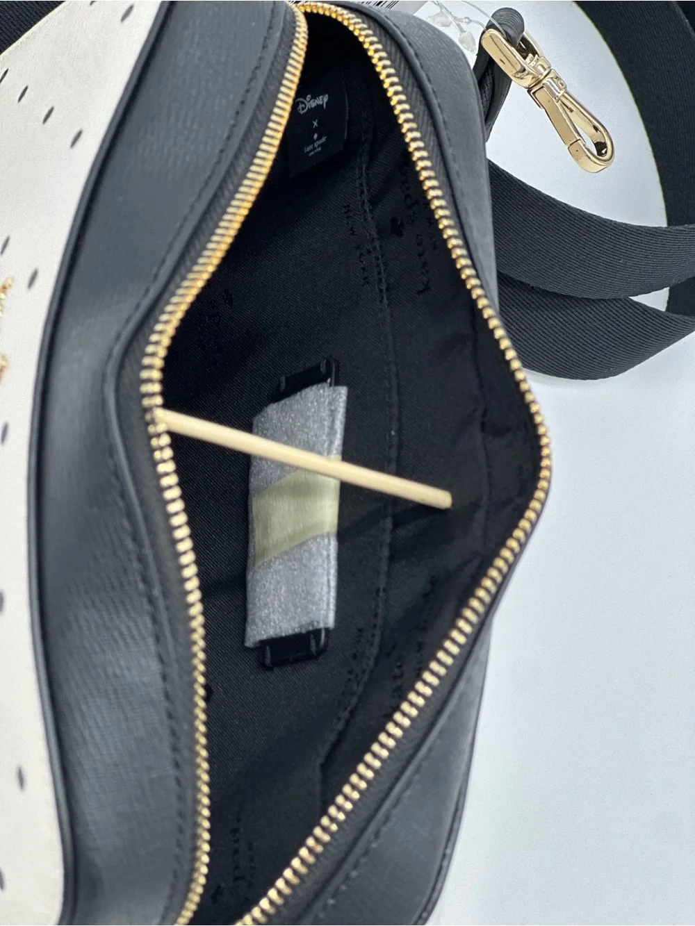 kate spade Cream and Black Belle Polka Dot Crossbody Bag